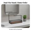 Jewelry Organizer with Tray 2-Tier Display Hanger Spacious for Bedroom