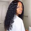 Women African Style Black Small Curly Wig Faux Central Parting Hair Hairpiece