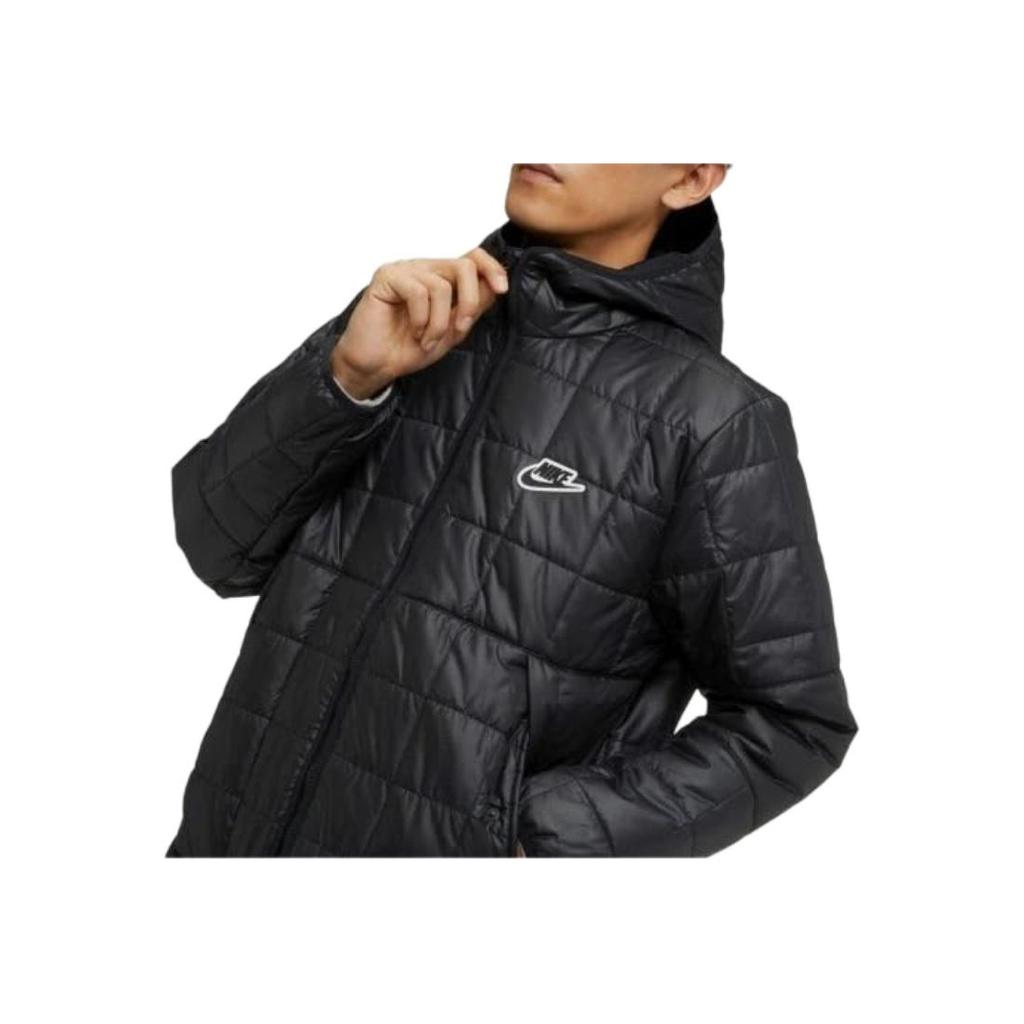 Nike Logo Long Sleeve Hooded Zip Jacket Men Jacket Black DV2933-010