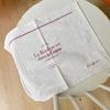 2PCS with English Red Word Printed Meal Mat Pure Cotton Cover Cloth Creative Table Napkins  Home