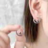 Ins Wind Hexagram Sterling Silber Ohrringe, Temperament Ohrringe S925 High-End Herbst und Winter Neue Ohrringe Damen Accessoires Großhandel