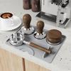 Silicone Tamper Mat, Coffee Tamper Mat, Espresso Mat, Heat-Resistant, Non-Slip, Coffee Supplies, Protects Tables and Holders (Black, 25x20)