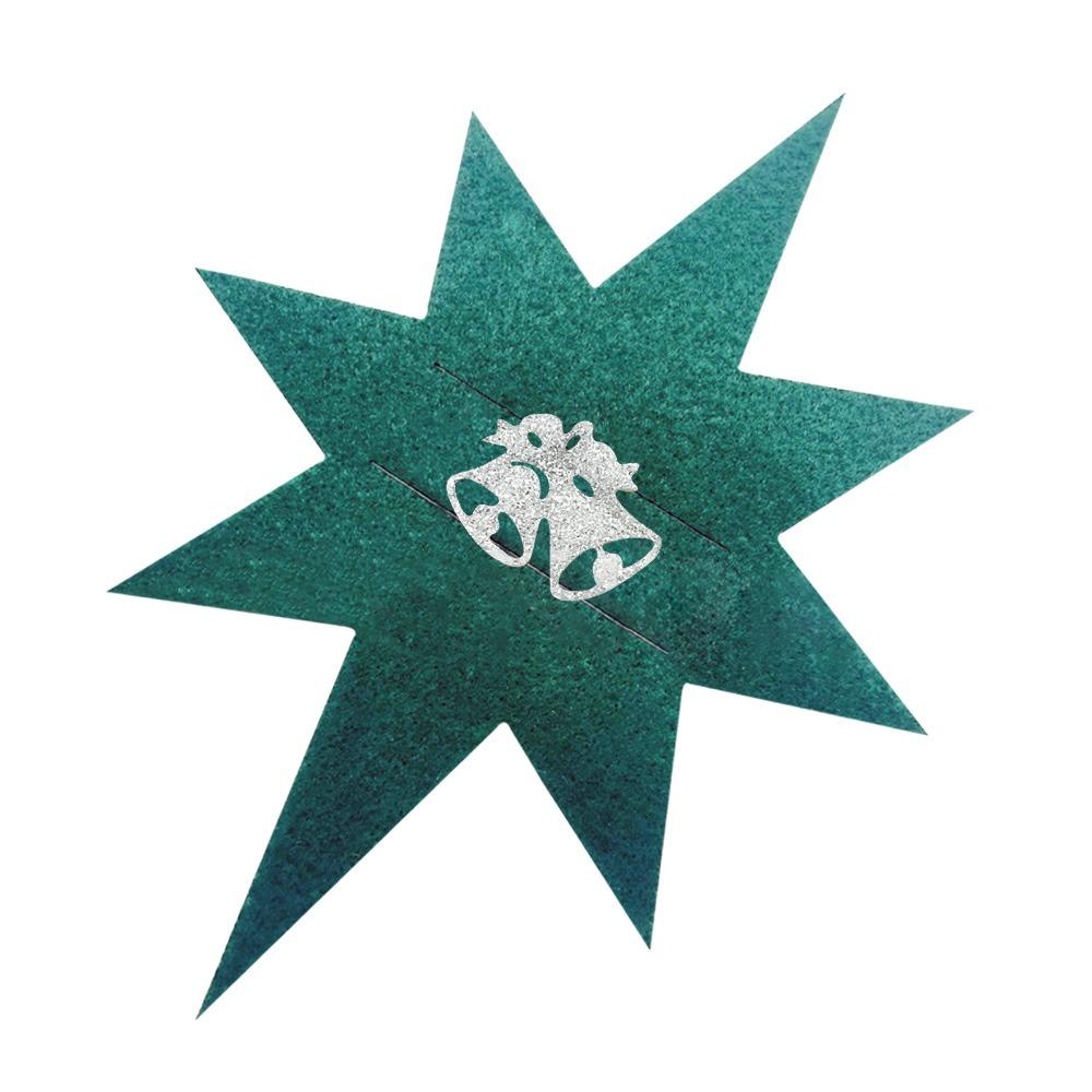 Glitter Felt Christmas Cutlery Holder Bag Washable Christmas Decoration Fork Pocket Non-Slip Table Ornaments Place Mats