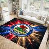 Blackburn Rovers Football Design Crystal Velvet Carpet Cozy Non?Slip Printed Rug For Bedroom Living Room Entrance