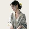 Women's Ethnic Style Cotton-Linen Shawl for Spring/Summer Sun Protection - Yunnan Travel Photography Scarf & Air Conditioned Room Wrap
