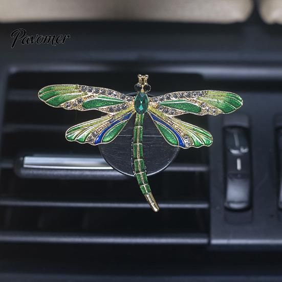 Mirror Hanging Decorative Ornamrent Dragonfly Car Vent Clips, Metal Air Outlet Clip, Unique Vehicle Interior Styling Conditioning Clips for