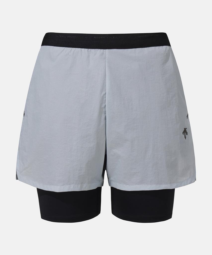 DESCENTE Running 3-Inch Two-In-One Shorts Gray (Sq123Rhp39) (B Type)