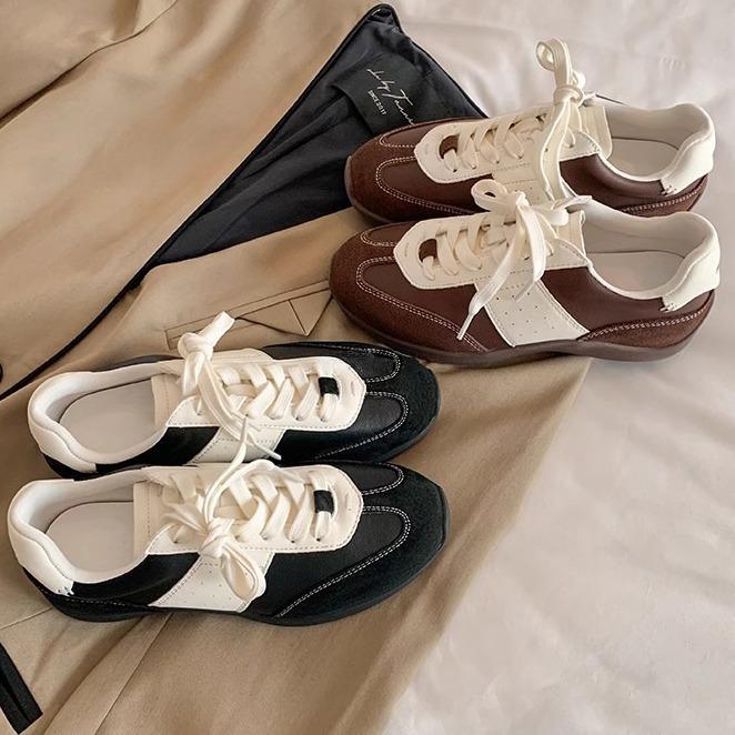 Yuanlitong winter new sports shoes women's light running shoes campus style comfortable platform casual shoes women's outer wear