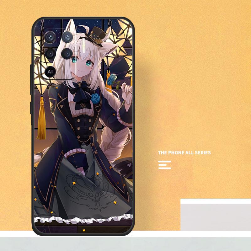 Shirakami Fubuki Hololive Case For Oppo A74 A94 A54 A15 A17 A57 A6 A5 Pro A16 A76 A96 A40 A60 A80 A18 A38 A58 A78 A98