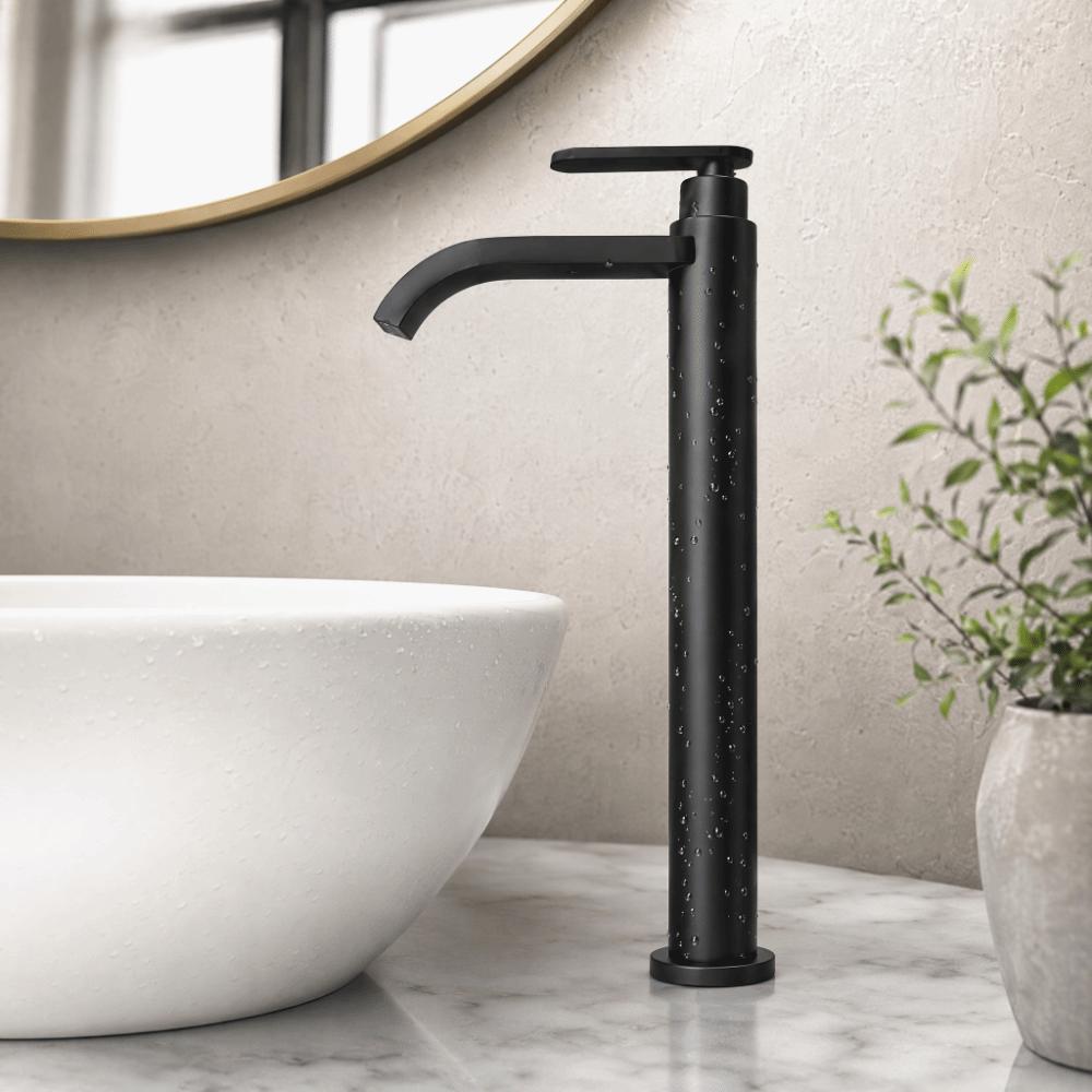 304 Stainless Steel Vessel Sink Faucet Single Cold Water Sink Faucet Modern Tall Basin Tap RV
