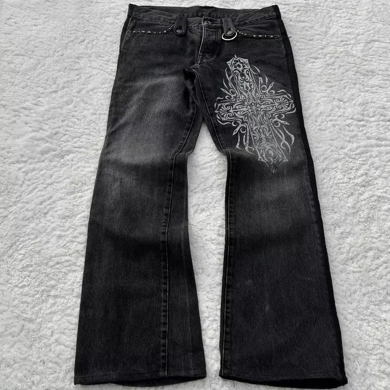 Y2K Vintage mazgātas, nodilušas augstās jostasvietas