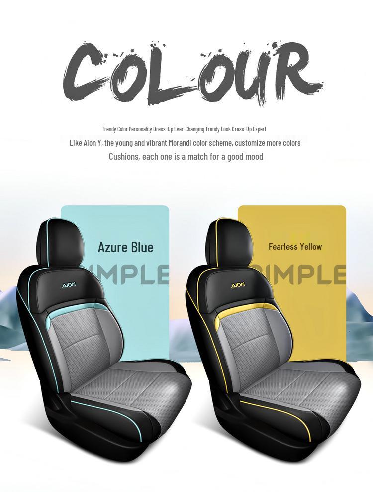 Aion Y Full Leather Car Seat Cushion - All-Season, New Model