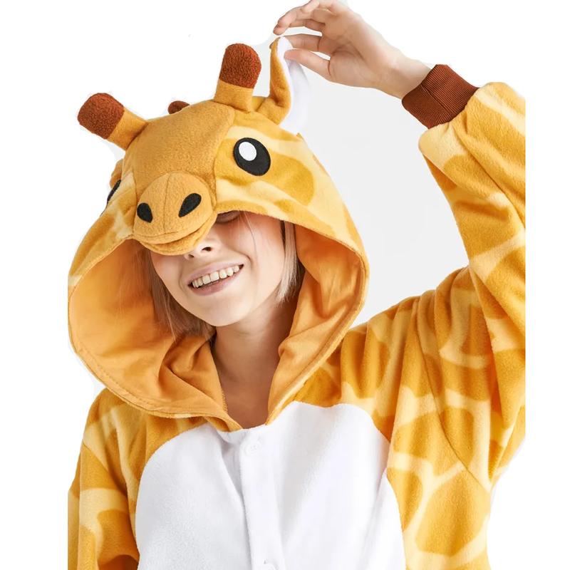 Onesie Girafa Pentru Adulti Pijamale dintr-o bucata Costum Halloween Craciun Kigurumi Costum intreg