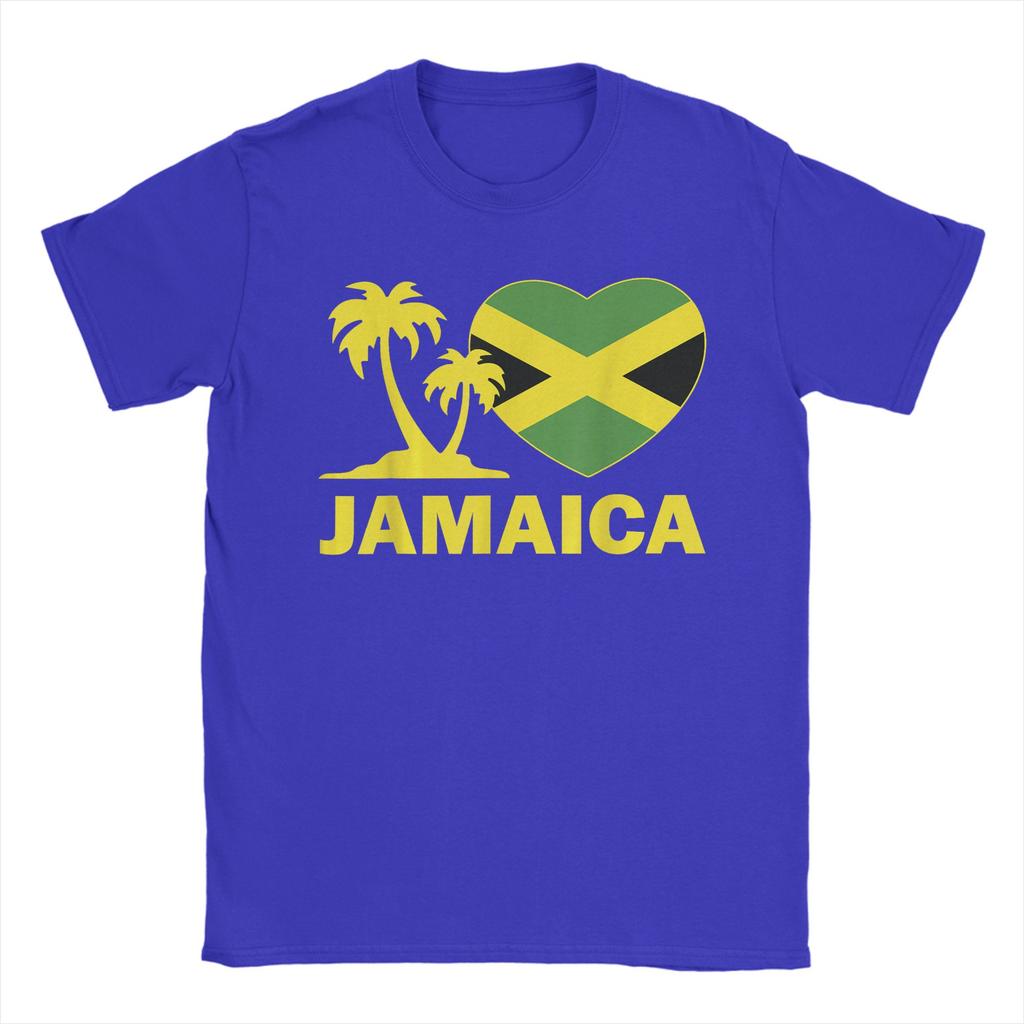 Oversized TShirt JamaicaShirt I Love Jamaican Flag Heart Women Unisex Kid Girls TShirt100 Cotton TShirts for Unisexs Summer Tops