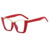 Oversized Cat Eye Glasses Women Trendy Vintage Blue Light Blocking Eyewear Brand Design Chic Non-prescription Eyeglasses