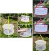 Foldable Clothes Drying Mesh Basket With Large Diameter For Home Use And Socks Air Drying