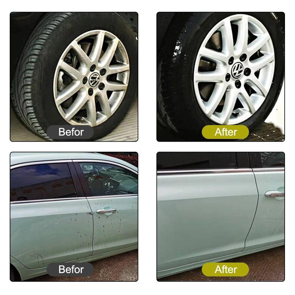 3pcs/set Drill Scrubber Kit Car Brush Automobile Detailing Care Hard Bristle Cleaning Tool For Auto Exterior Bat