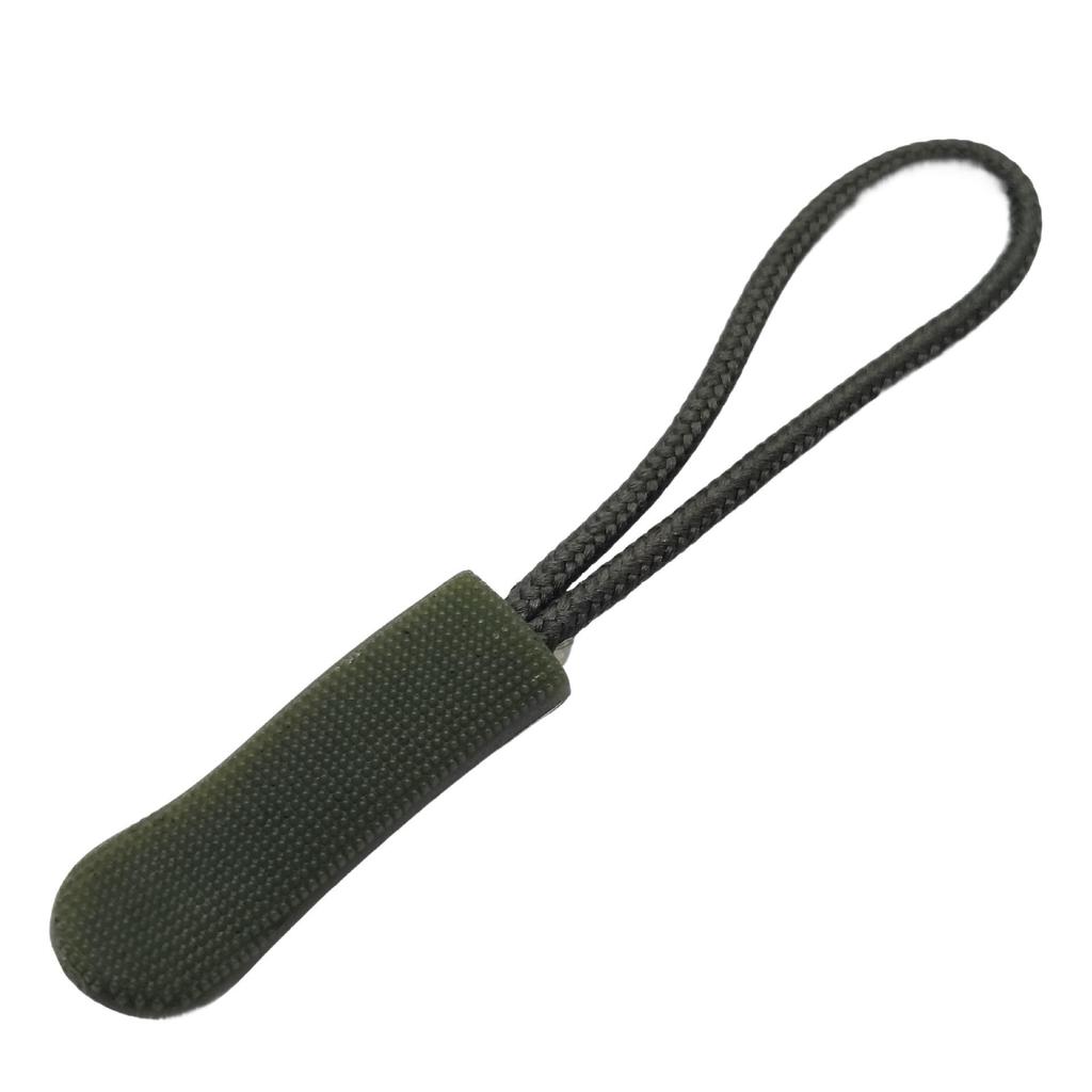 Colored PVC Zipper Pull Rope with Removable Drawstring and Rubber Pull Tab for Bags and Luggage