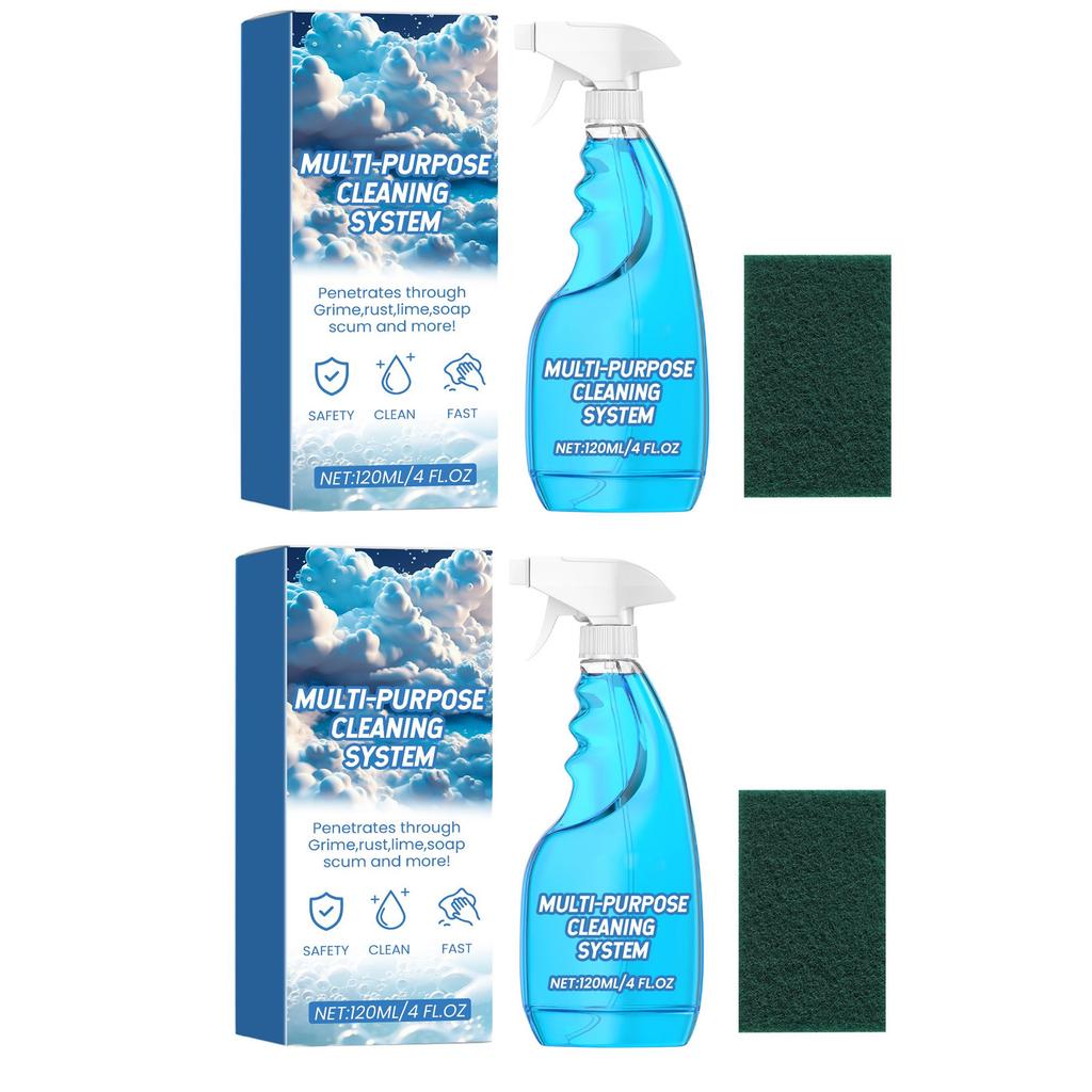 Multi-Purpose Foam Cleaner - Mild Foam Cleaner for Multi-Surfaces Removes Stains from Kitchen Stoves Kitchenware Cooktop Spray