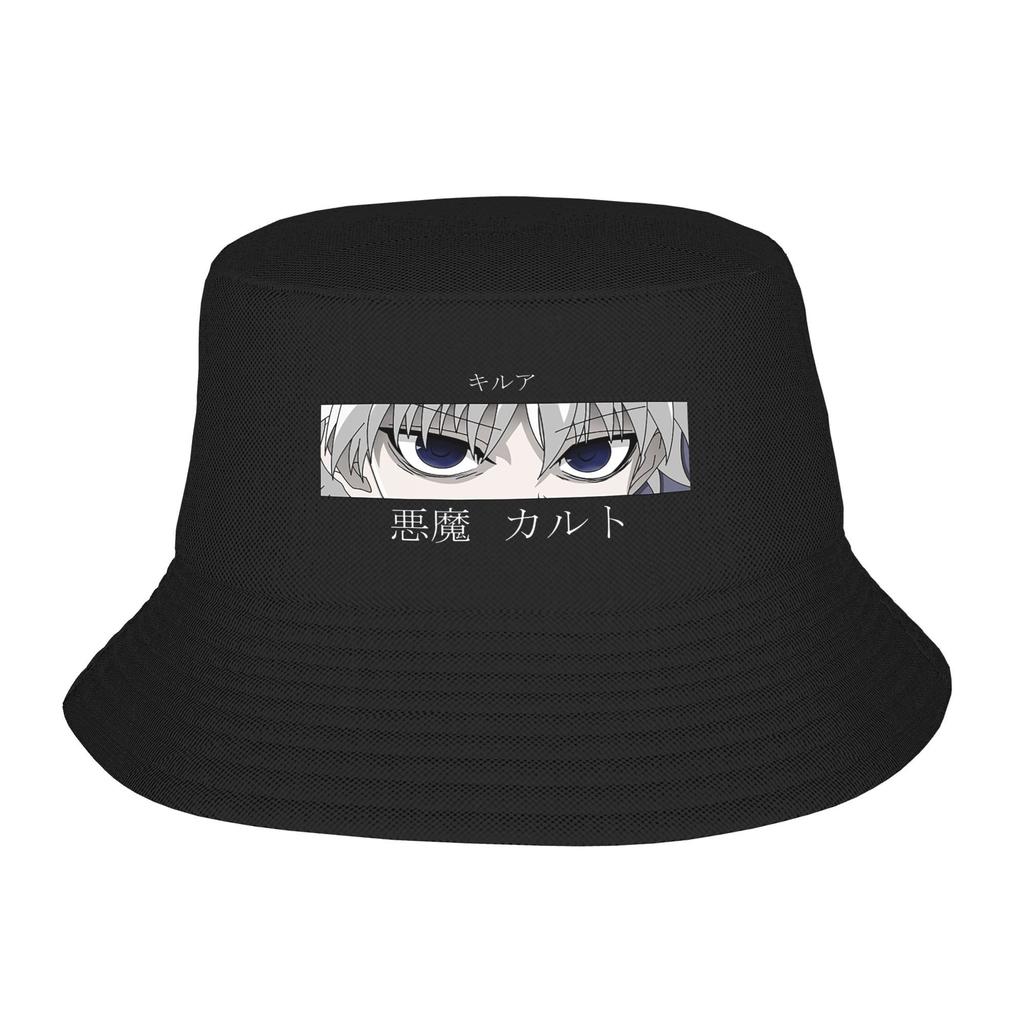 Hot Headwear Anime Hunter X Hunter Accessories Bucket Hats Street Women Hot Sun Hats Killua Zoldyck HxH Bob Packable Fishing Hat