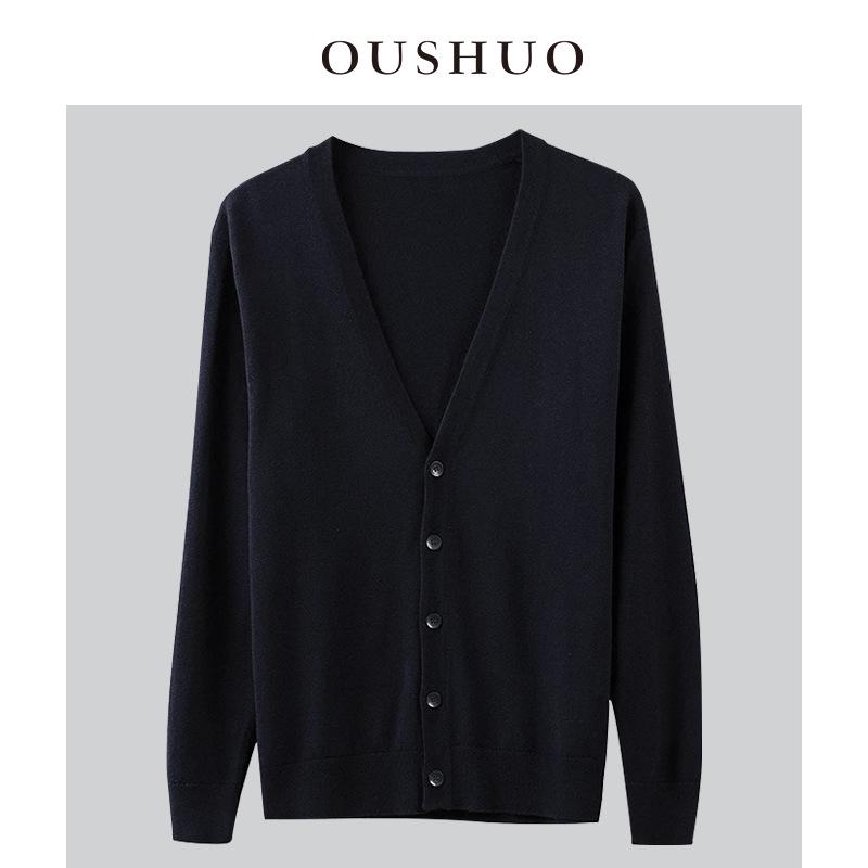 

Мужской трикотажный кардиган с V-образным вырезом, многоцветный - Повседневный свитер с длинными рукавами, Осень 2022. XXL