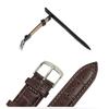 Steel Buckle Genuine Leather Vintage Sweatband Wrist Watchband Sports Belt Watch Band Strap