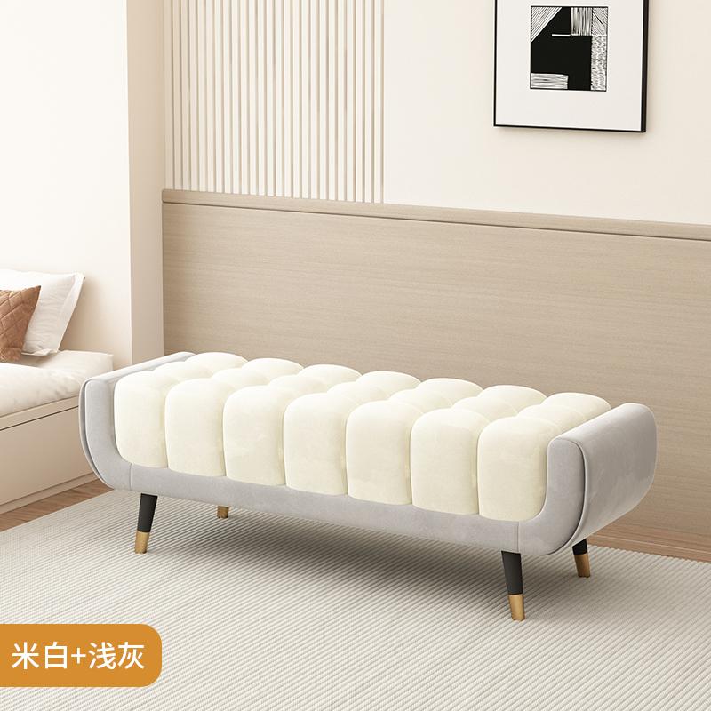 Velvet Shoe Storage Bench - Bedroom Footstool with Lid, Entryway Ottoman for Closet, European Luxury Seat - Space-Saving