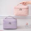 Square Women  Makeup Bag Waterproof Cosmetics  Storage Bag Portable Travel Washroom Bag  Bathroom