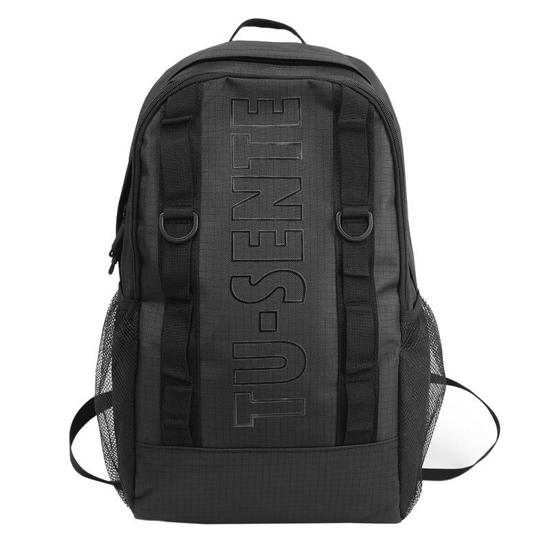 High value niche trendy cool letter backpack couple simple lightweight large capacity backpack