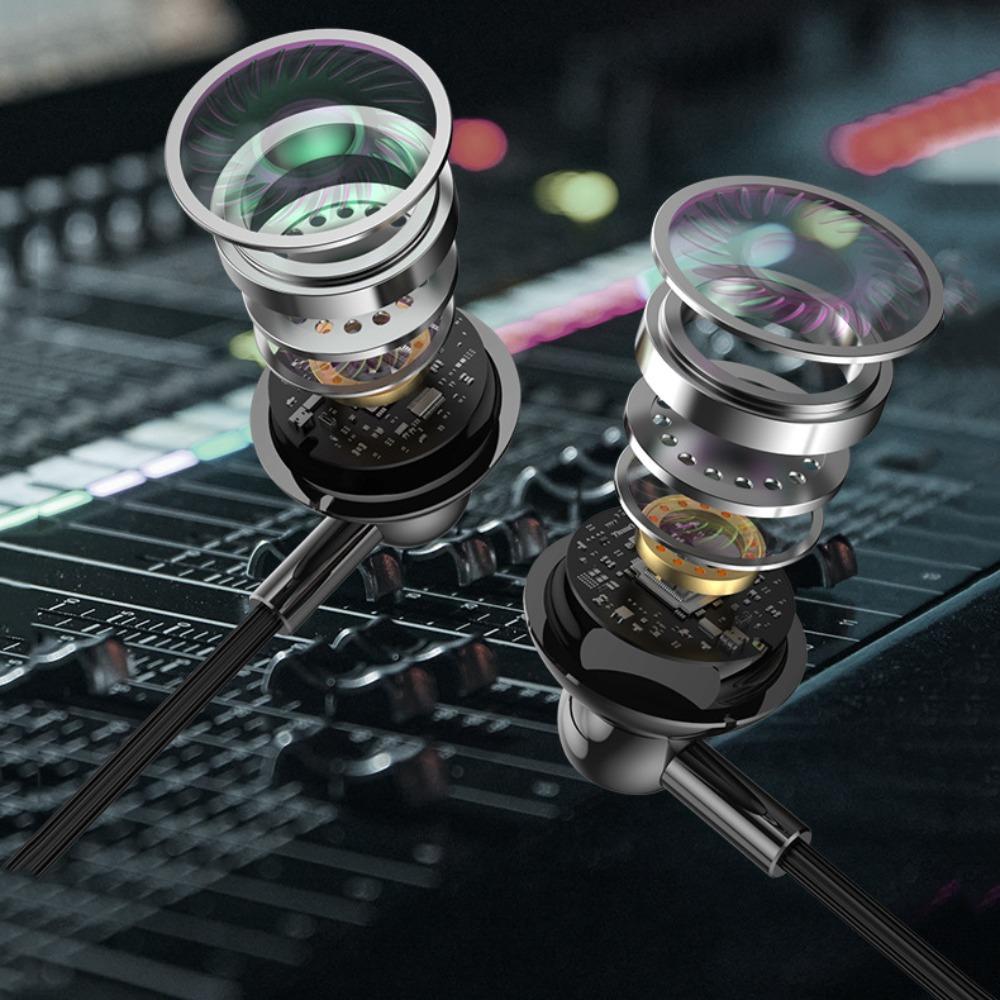 3,5mm jack 3,5mm drátová sluchátka do uší Kabelová sluchátka s duálním jackem pro stolní počítač/PC