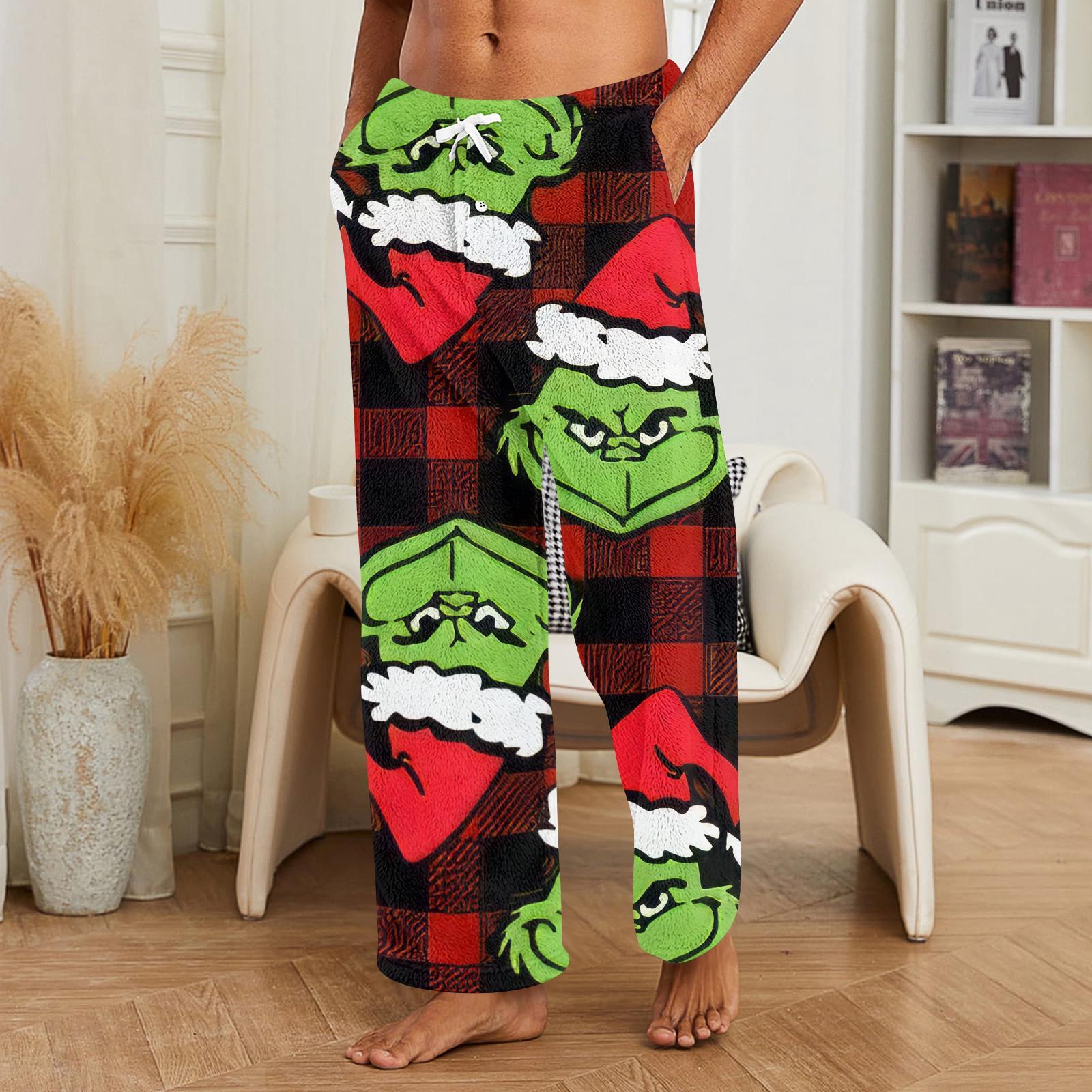 

Мужские домашние брюки с принтом по всей поверхности, пижамные брюки для сна, длинные брюки, пижамные брюки XL