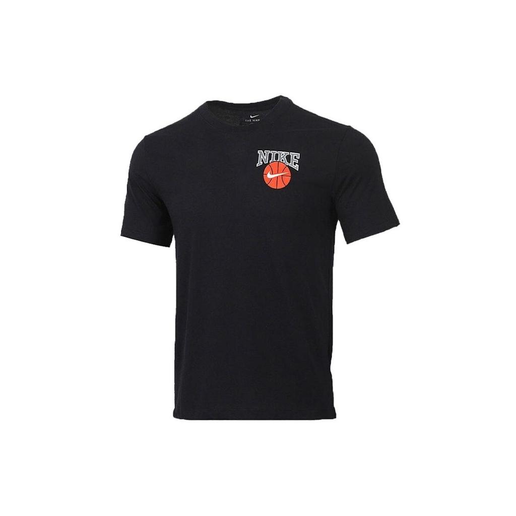 Nike T Shirts Men's Black Crew Neck Moderate Straight Fit DD9352-010