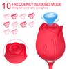 Rose Thrusting Dildo Sací vibrátor Žena klitoris Sucker Stimulátor Vibrační Love Egg Zboží pro dospělé Sexy hračky pro ženy