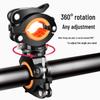 360° Rotating Bicycle & Motorcycle Flashlight Mount Clip