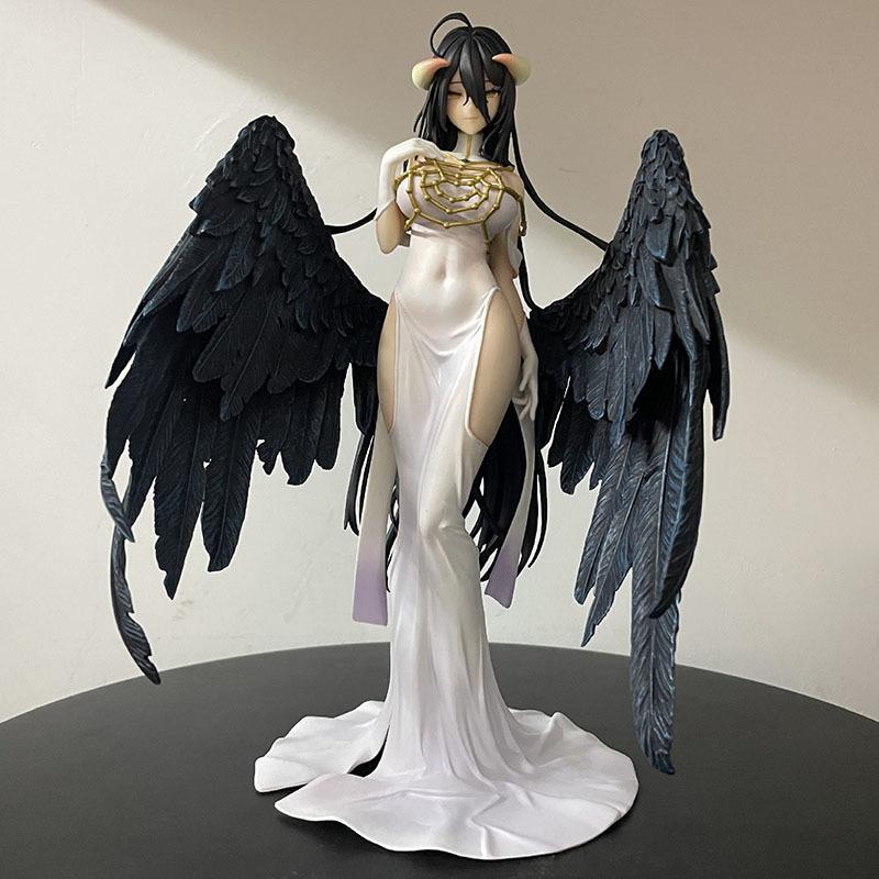 Overlo Action Figure Albedo Manga Figurine Albedo 24cm GK Statue Doll Model Ornament Anime Peripheral Toys Gift for Fans