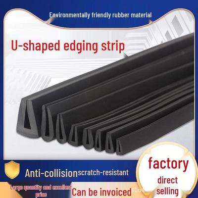 U-Shaped Glass Edge Trim: Anti-Collision and Anti-Scratch Sealing Strip