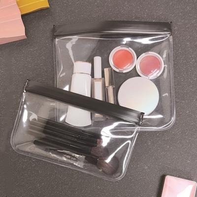 1pcs Makeup Bag Portable Waterproof Wash Bag Women Zipper Clear Transparent Portable Cosmetic Storage Bag Pouch