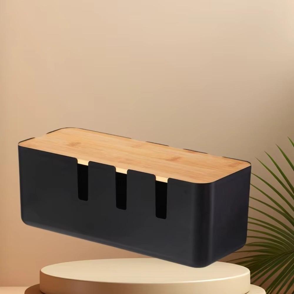 Multifunction Cable Management Box Plastic Power Line Wire Management Organizer Power Socket Management Box Desktop Storage Box