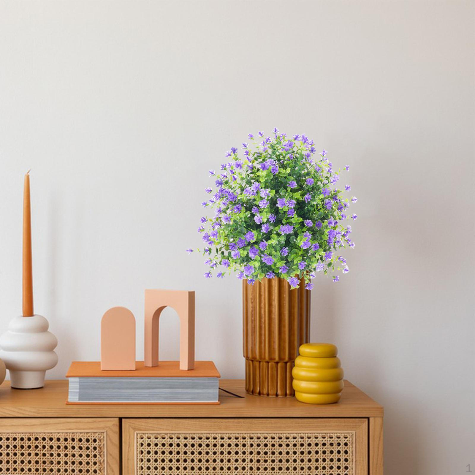 

Искусственные шаровидные кустарники с колышком и цветами для крыльца, сада, дорожки, газона фиолетовый