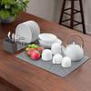 Silicone Dish Drying Mat Heat-resistant Sink Dish Organizer Durable Dish Drying Rack  Kitchen