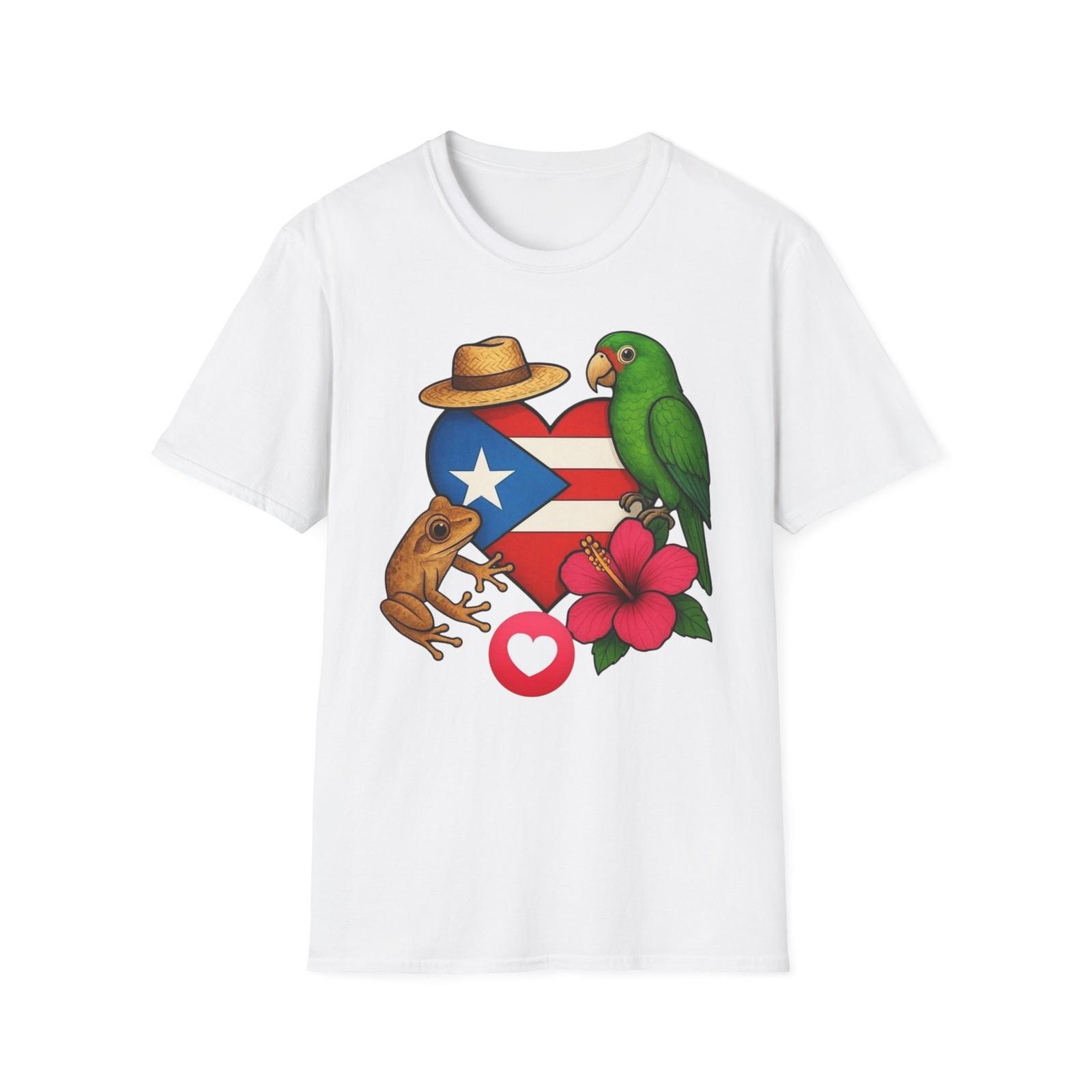 Puerto Rico Cultura Retro Cartoon T-Shirt S