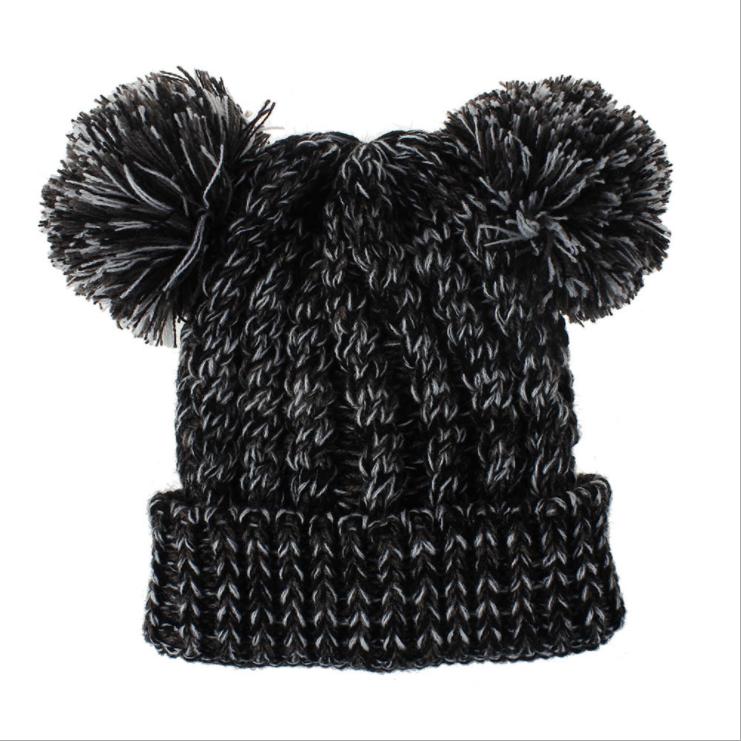High Quality Custom Logo Children's Winter Knitted Hat Embroidery Kids Baby's Children's Winter Beanie Hat