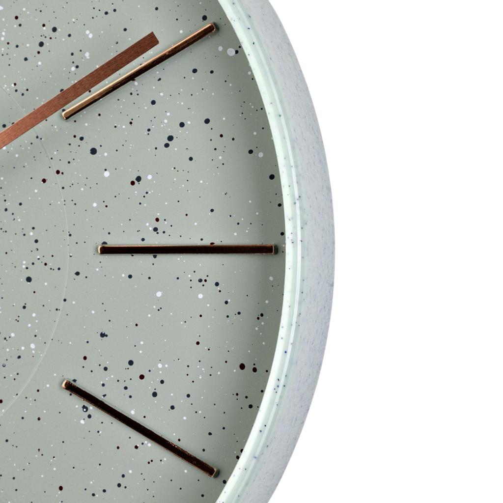Hometime Round Wall Clock Speckled Face 12