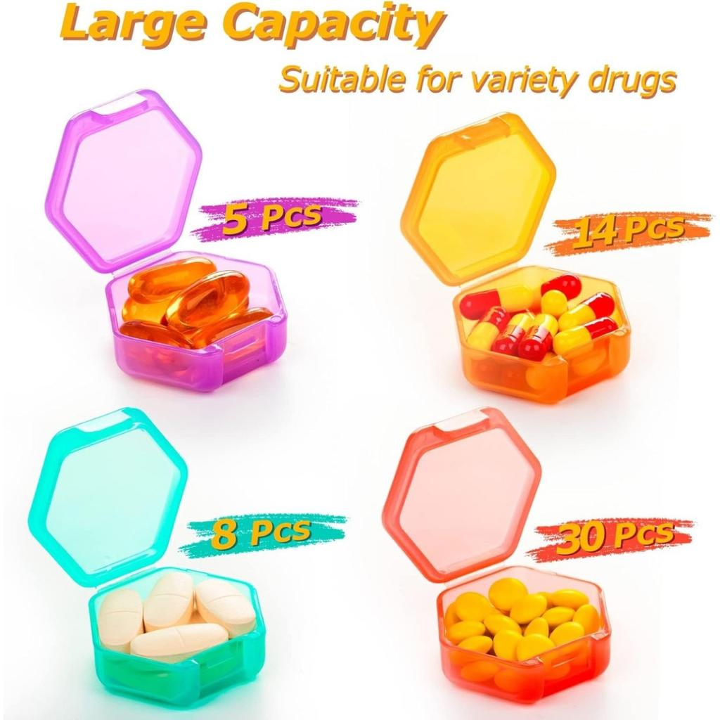 Stor pillerdosa med 32 fack 31-dagars pillerdosa med etiketter Månadspillerhållare för vitaminfiskoljetillskott