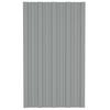 Roof Panel 36 Pcs Grey 80 x 45 cm Galvanized Steel