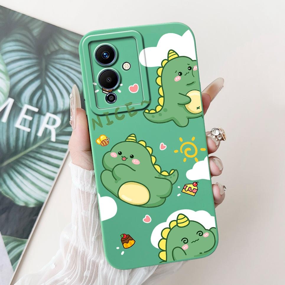 Cartoon Fashion Back Cover For Infinix Note 12 Pro 5G Phone Case Infinix X671B Soft Silicone Dragon Astronaut Black Cat Funda