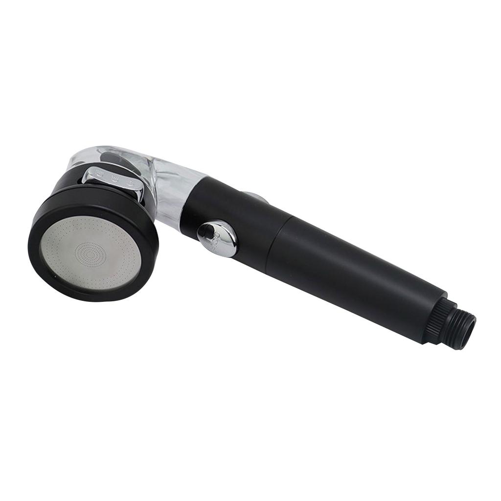 Showerhead Water Saving High Preassure Propeller Flow Showerhead with Fan Built-in Filter Rainfall Bathroom