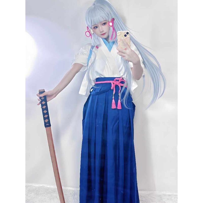 Genshin Impact Cosplay Costume Wig Hair Women Dancer Dress Carnival Uniform Anime Halloween Costumes