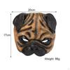 Máscara de Pug Puggle Cosplay Cara Disfraz Accesorios Halloween Mascarada para