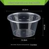 Disposable Round Plastic Food Containers with Lids